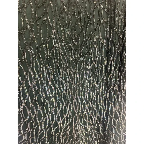 Vintage Scale Women's Dress Silk Sequins Beaded 1X India Gown Formal - Picture 5 of 9